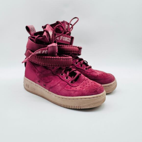 Nike Air Force 1 SF AF1 Womens 6 Burgundy Vintage Wine Force is Female - Picture 2 of 11